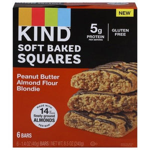 Kind Bars Peanut Butter Almond Flour Blondie Soft Baked Squares 8/6/1.4 Z [UNFI #2949634] [ebt]