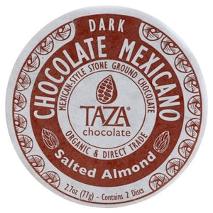 Taza Chocolate Dark Chocolate Mexicano Salted Almond 12/2.7 OZ [UNFI #1575091] [ebt] T
