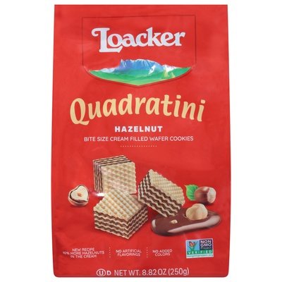 Loacker Wafer Cookies Hazelnut Bite Size 6/8.82 OZ [UNFI #2455103] [ebt]