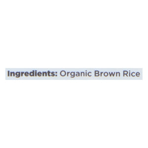 Lotus Foods Basmati Rice Organic Brown 6/30 OZ [UNFI #2031334] [ebt]