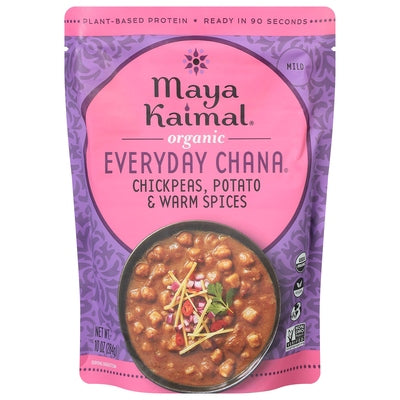 Maya Kaimal Everyday Chana Chickpeas Potato & Warm Spices Mild 6/10 OZ [UNFI #2887321] [ebt]
