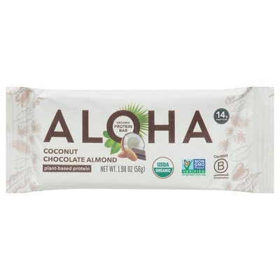 Aloha Protein Bar Organic Coconut Chocolate Almond 12/1.98 Z [UNFI #2734689] [ebt]