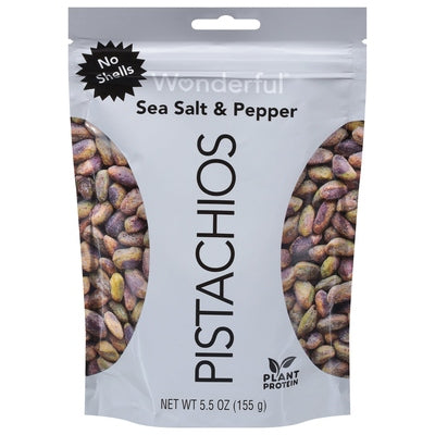 Wonderful Pistachios Pistachios Sea Salt & Pepper 10/5.5 OZ [UNFI #2951929] [ebt]