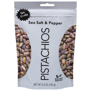 Wonderful Pistachios Pistachios Sea Salt & Pepper 10/5.5 OZ [UNFI #2951929] [ebt]