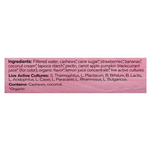 Forager Project Cashewmilk Yogurt Dairy-Free Organic Probiotic Strawberry Banana 6/8 OZ [UNFI #3034873] [ebt]