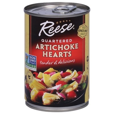 Reese Artichoke Hearts Quartered 12/14 OZ [UNFI #799528] [ebt]