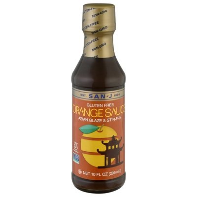 San-J Asian Glaze & Stir-Fry Gluten Free Orange Sauce 6/10 OZ [UNFI #0903831] [ebt]