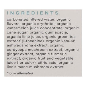Hiyo Functional Seltzer Organic Watermelon Lime 6/4/12 OZ [UNFI #2916559] [ebt] T