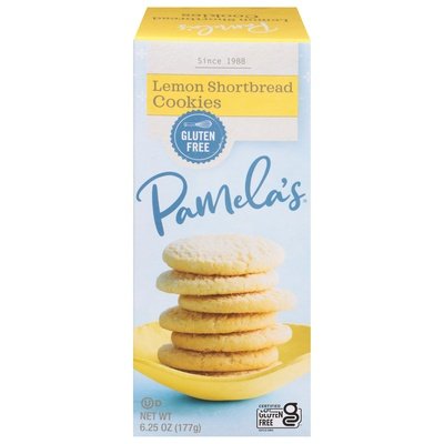 Pamelas Cookies Shortbread Lemon 6/6.25 OZ [UNFI #2361459] [ebt]