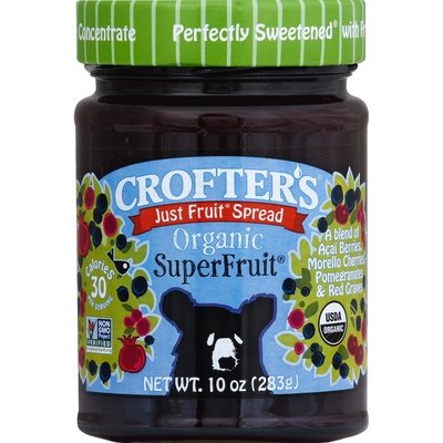Crofters Fruit Spread Organic Superfruit 6/10 OZ [UNFI #0683102] [ebt]