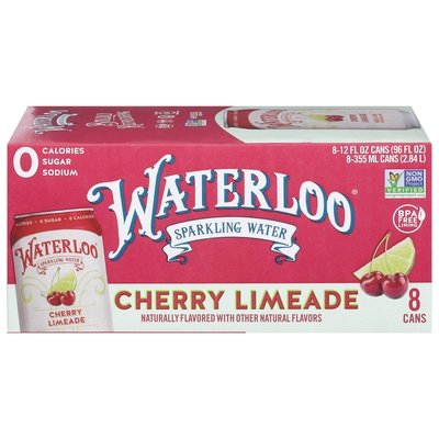 Waterloo Sparkling Water Cherry Limeade 3/8/12 OZ [UNFI #2842961] [ebt] T