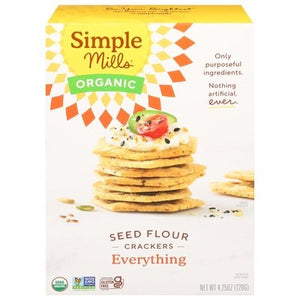 Simple Mills Crackers Seed Flour Everything 6/4.25 OZ [UNFI #2702371] [ebt]
