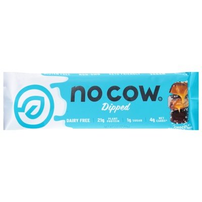 No Cow Protein Bar Chocolate Salted Caramel Dipped 12/2.12 Z [UNFI #2832111] [ebt]