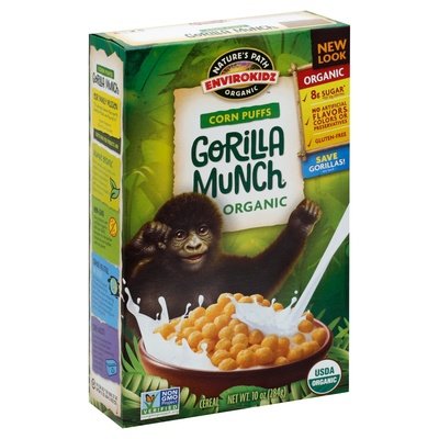 Natures Path-Envirokidz Cereal Corn Puffs Gorilla Munch 12/10 OZ [UNFI #965939] [ebt]