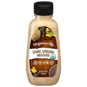 Organicville Mustard Stone Ground 12/12 OZ [UNFI #0398040] [ebt]
