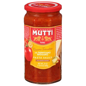 Mutti Pasta Sauce Rossoro Tomatoes and Parmigiano Reggiano 6/24 OZ [UNFI #2821858] [ebt]