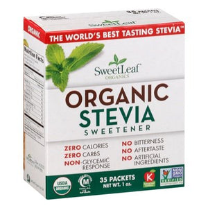 Sweet Leaf Sweetener Organic Stevia 35 CT [UNFI #1776293] [ebt] T