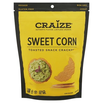 Craize Corn Crackers Toasted Sweet Corn 6/4 OZ [UNFI #2485415] [ebt]