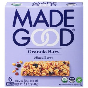 Made Good Granola Bars Mixed Berry 6/6/.85OZ [UNFI #1820299] [ebt]