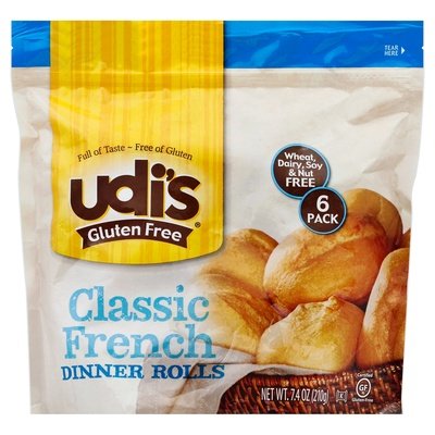 Udis Classic French Dinner Rolls 8/7.41 OZ [UNFI  #1238815]