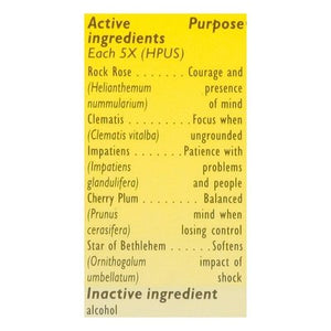 Bach Flower Essences Stress Relief Natural Dropper 1/10 ML [UNFI #580258] T