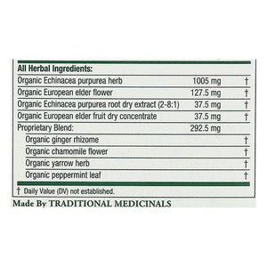Traditional Medicinals Herbal Supplement Organic Echinacea Plus Elderberry Tea Bags 6/16 BAG [UNFI #951558] [ebt]