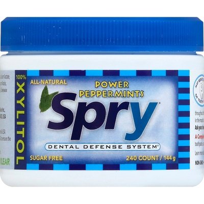Spry Mints Sugar Free Power Peppermints 240 CT [UNFI #1701754] [ebt] T