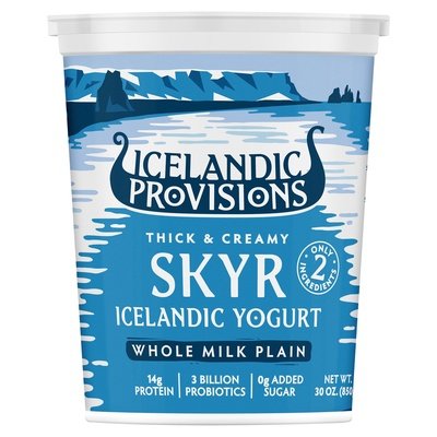 Icelandic Provisions Yogurt Skyr Whole Milk Plain 6/30 OZ [UNFI #2911477] [ebt]