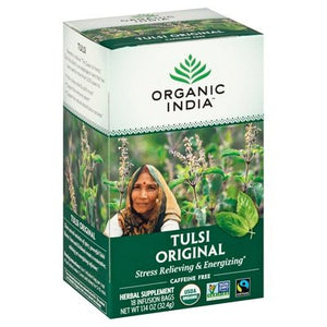 Organic India Herbal Supplement Tulsi Original Caffeine Free Infusion Bags 6/18 Ct [UNFI #0124966] [ebt]