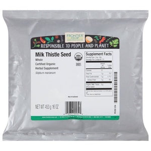 Frontier Nat Prod Co-Op Milk Thistle Seed Whole 1LB [UNFI #546614] [ebt]