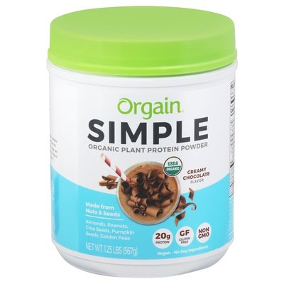 Orgain Plant Protein Powder Organic Creamy Chocolate Flavor 1/1.25 LB [UNFI #2637825] T