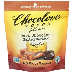 Chocolove Dark Chocolate Salted Caramel 55% Cocoa 8/3.5 OZ [UNFI #2415552] [ebt] T