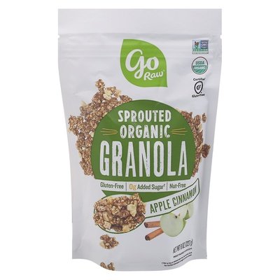 Go Raw Granola Organic Apple Cinnamon Sprouted 6/8 OZ [UNFI #2685113] [ebt]