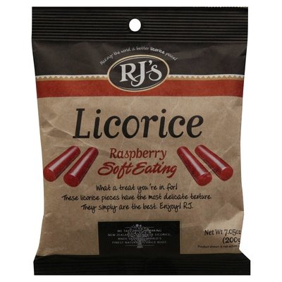 Rjs Licorice Licorice Soft Eating Raspberry 8/7.05 OZ [UNFI #2150266] [ebt] T