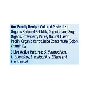 Stonyfield Organic Yogurt Reduced Fat Strawberry 8/3.5 OZ [UNFI #2029528] [ebt]