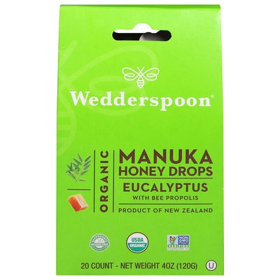 Wedderspoon Honey Drops Organic Manuka Eucalyptus 4 OZ [UNFI #1835412] T