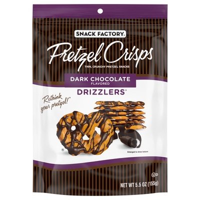 Pretzel Crisps Pretzel Crisps Dark Chocolate Flavored 12/5.5 OZ [UNFI #2612406] [ebt]