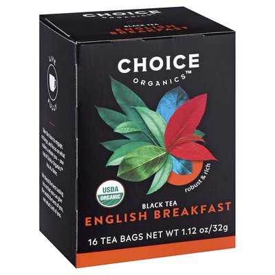 Choice Organics Black Tea English Breakfast Bags 6/16 Bag [UNFI #0848572] [ebt]