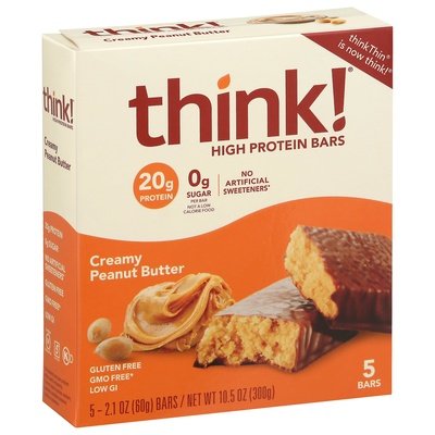 Think High Protein Bars Creamy Peanut Butter 6/5/2.1 Z [UNFI #1705029] [ebt]