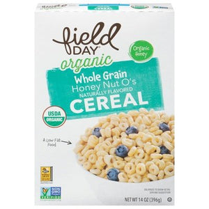 Field Day Cereal Organic Whole Grain Honey Nut Os 14/14 OZ [UNFI #2469310] [ebt]