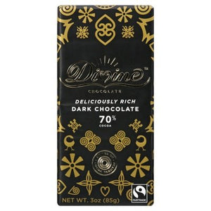 Divine Chocolate Dark Chocolate 70% Cocoa 12/3 OZ [UNFI #2398394] [ebt] T