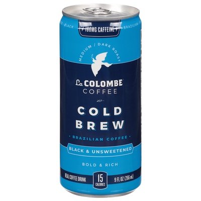 La Colombe Brazilian Coffee Medium/Dark Roast Black & Unsweetened Bold & Rich 12/9 OZ [UNFI #2033942] [ebt] T