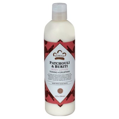 Nubian Heritage Body Lotion Toning & Uplifting Patchouli & Buriti 13 OZ [UNFI #1702950] T