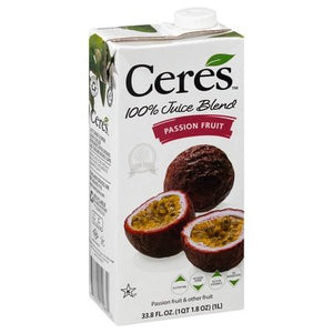 Ceres 100% Juice Blend Passion Fruit 12/1 Lt [UNFI #0530063] [ebt]