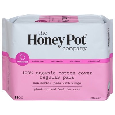 The Honey Pot Pads Regular Non-Herbal 1/20 CT [UNFI #2721249] T