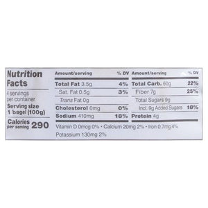 Schar Bagels Gluten-Free New York Style Plain Pre-Sliced 4/14.1 OZ [UNFI #2490423] [ebt]