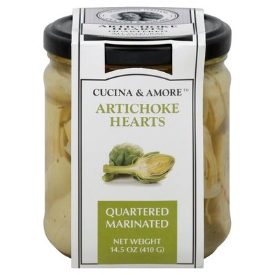 Cucina & Amore Artichoke Hearts Quartered Marinated 6/14.5 OZ [UNFI #1314640] [ebt]