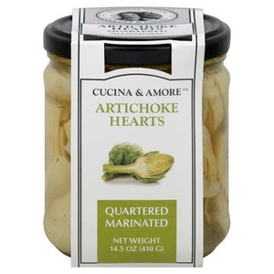 Cucina & Amore Artichoke Hearts Quartered Marinated 6/14.5 OZ [UNFI #1314640] [ebt]