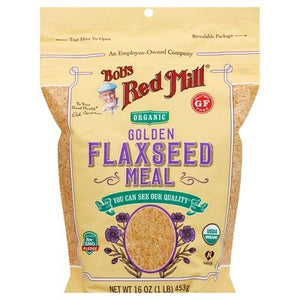 Bobs Red Mill Flaxseed Meal Organic Golden 4/16 OZ [UNFI #2153344] [ebt]