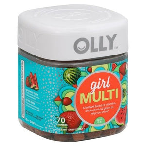Olly Girl Multi Berry Melon Besties Ages 12-17 Gummies 1/70 CT [UNFI #2736361] T
